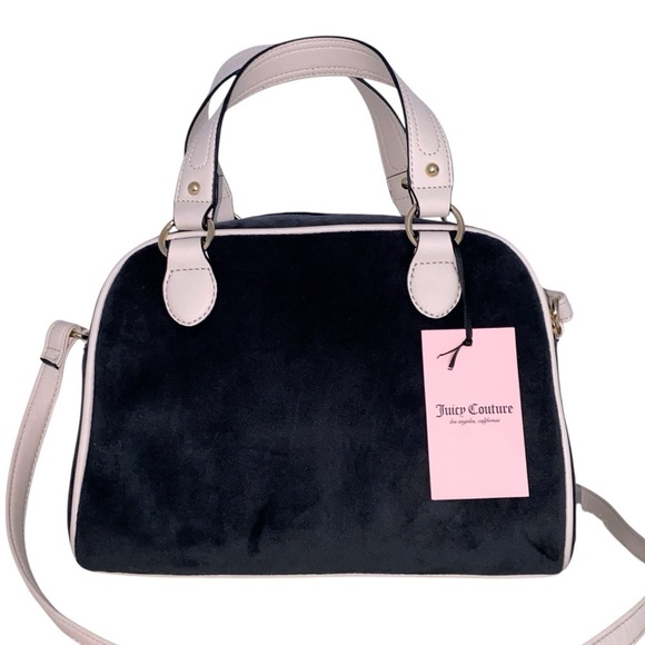 Juicy Couture Kingdom Bowler Black Liquorice Crystal Crossbody Bag Purse NWT - Picture 7 of 10